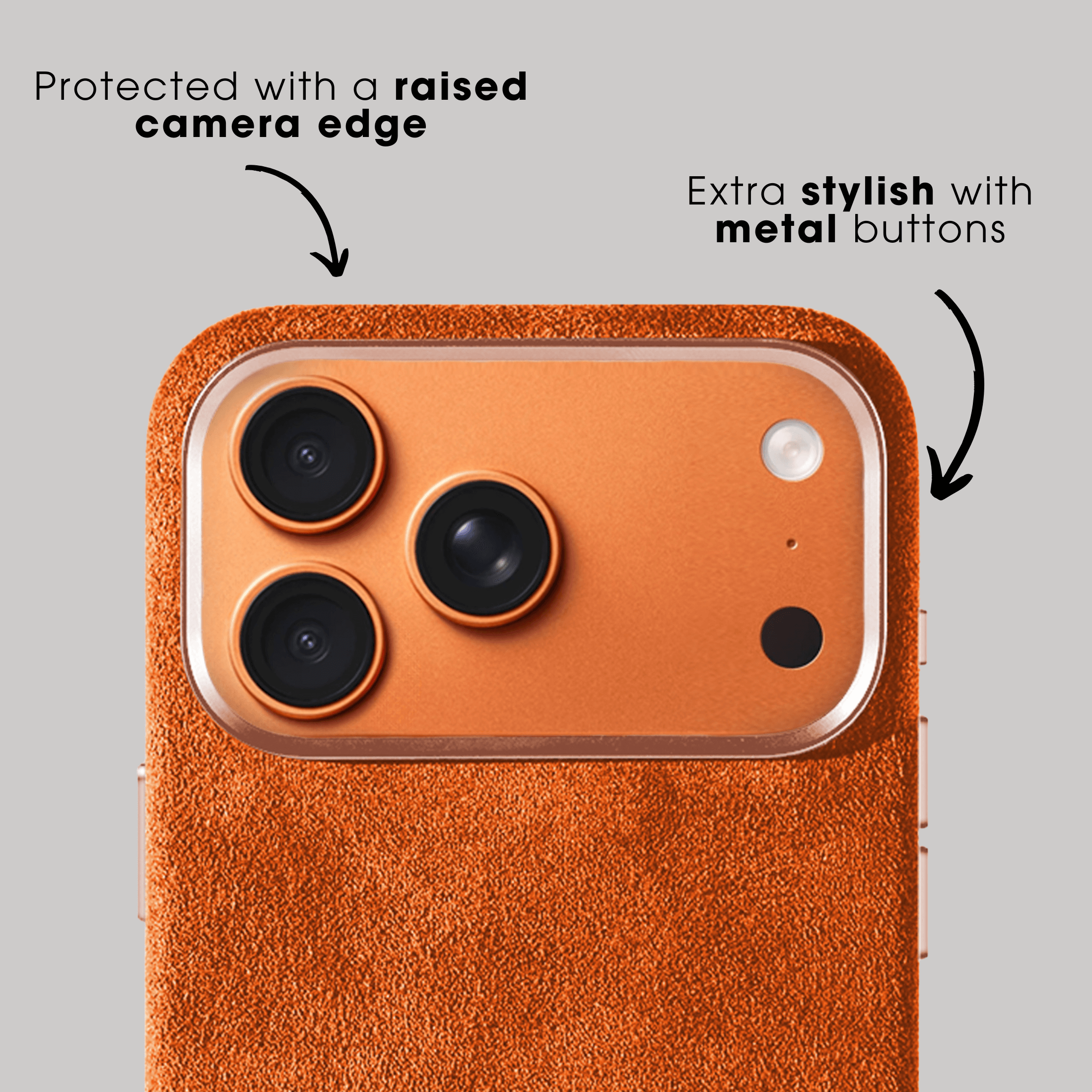 iPhone 17 Pro Max - Alcantara Case - Orange