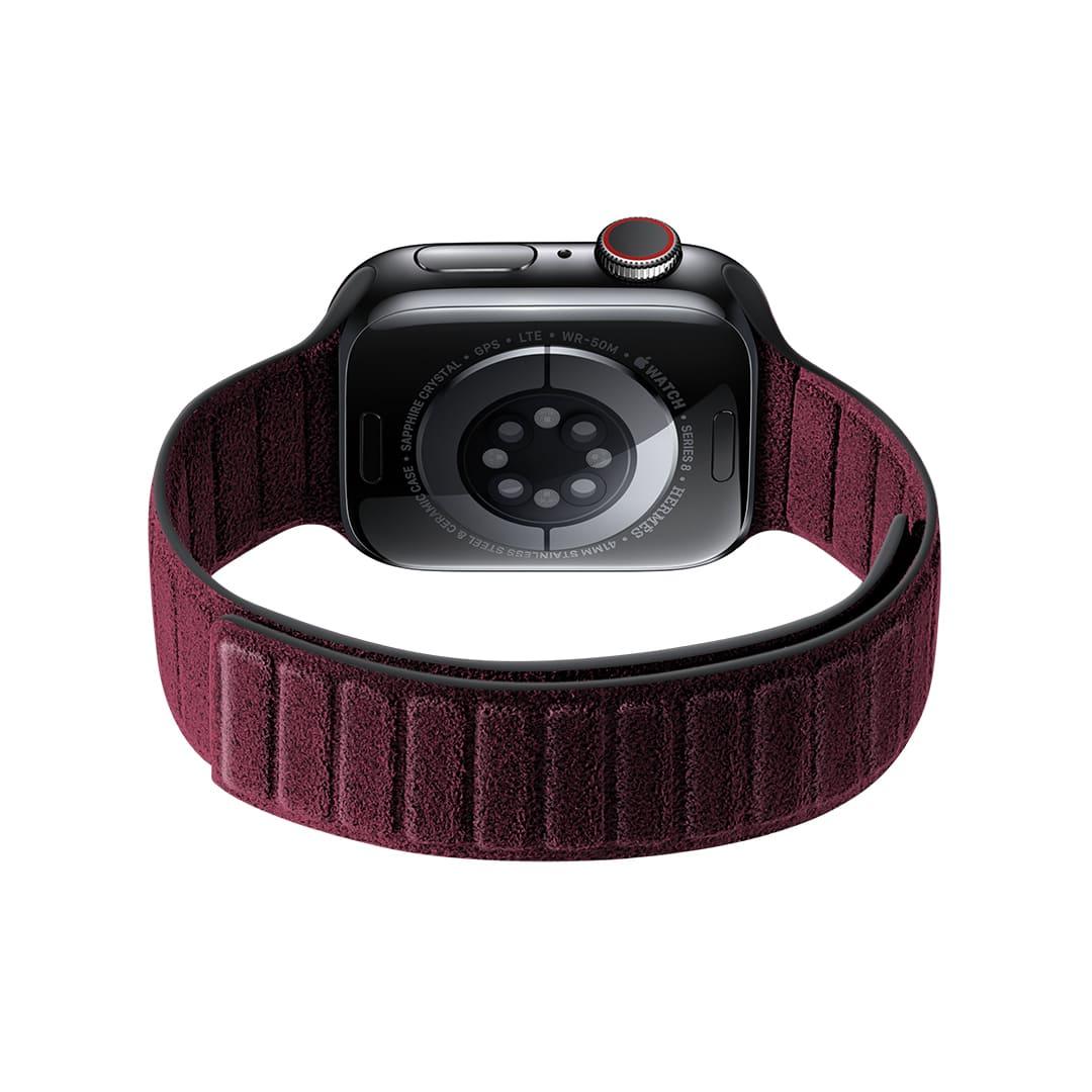 Alcantara Apple Watch Bandje - Rood - 38/40/41mm