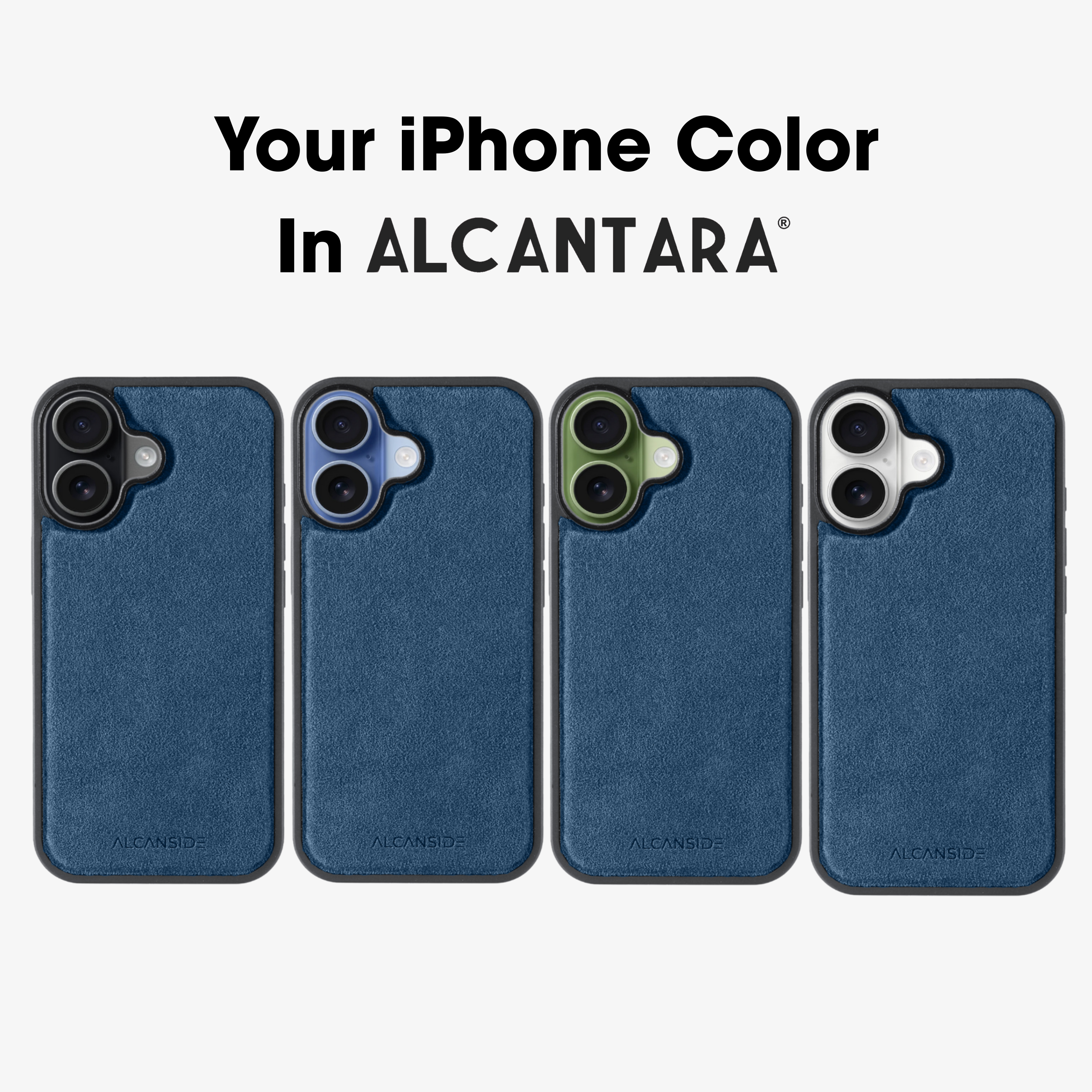 iPhone 17 - Alcantara Back Cover - Ocean Blue