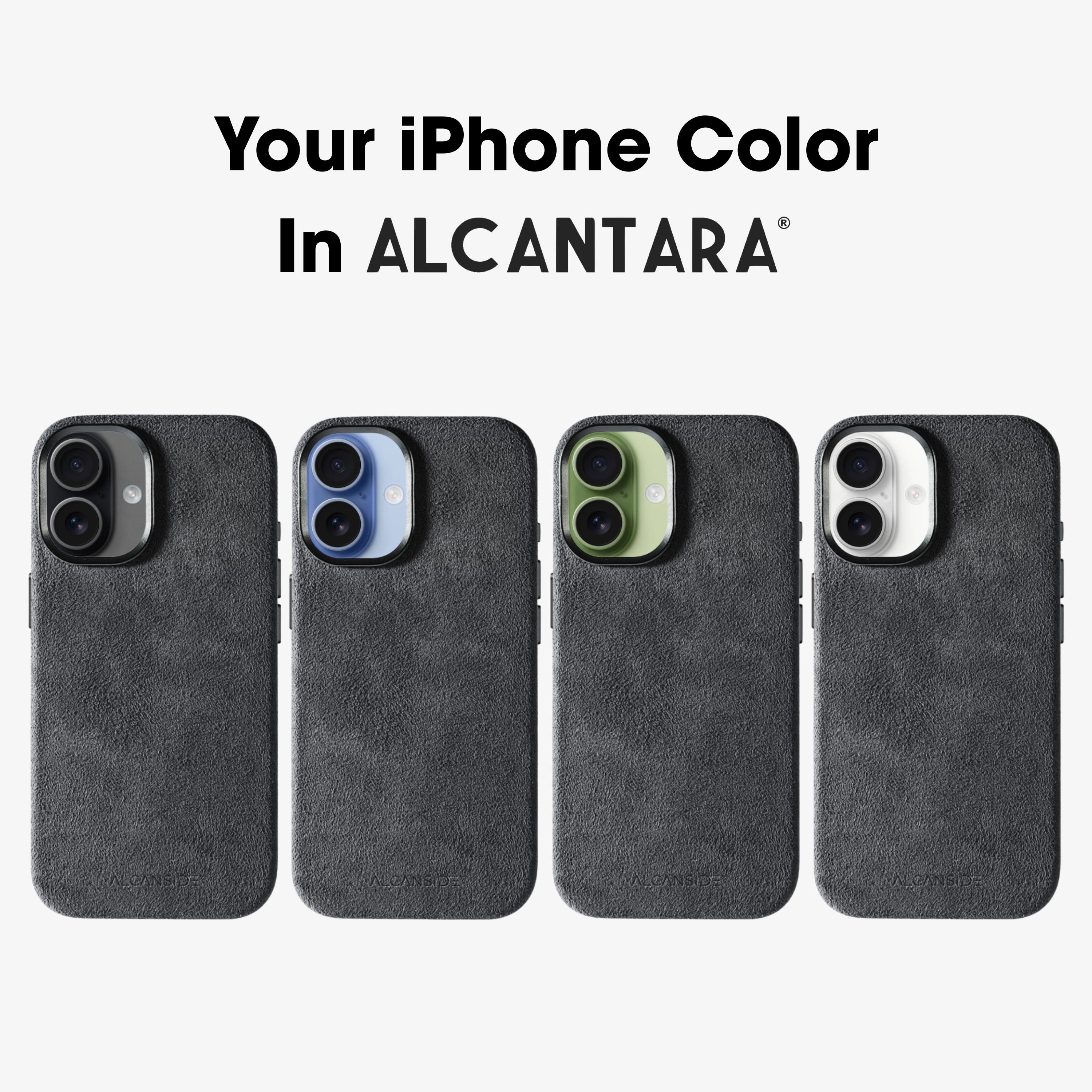 iPhone 17 - Alcantara Case - Space Grey