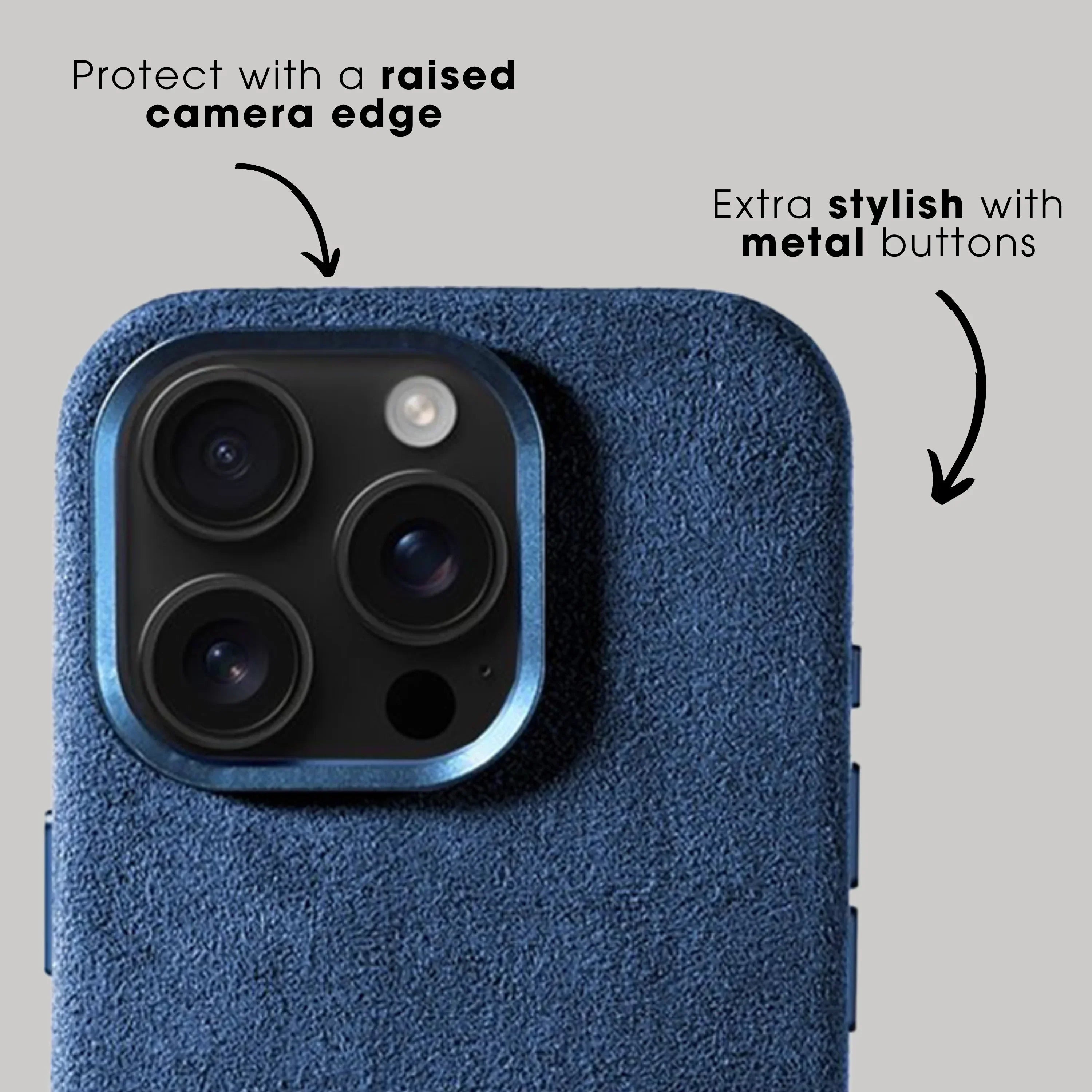 iPhone 16 Pro - Alcantara Case - Ocean blue