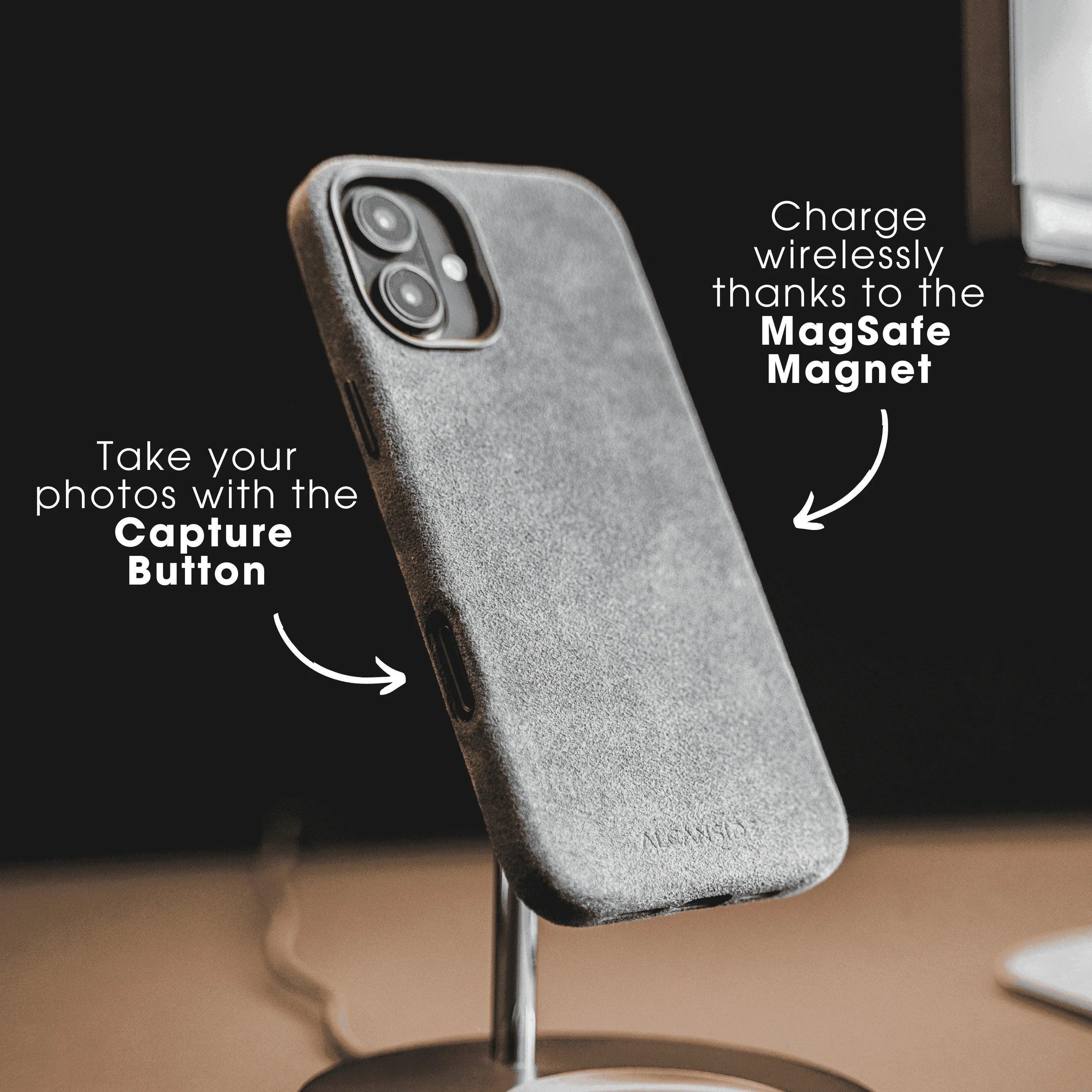 iPhone 16 Plus - Alcantara Case - Space Grey