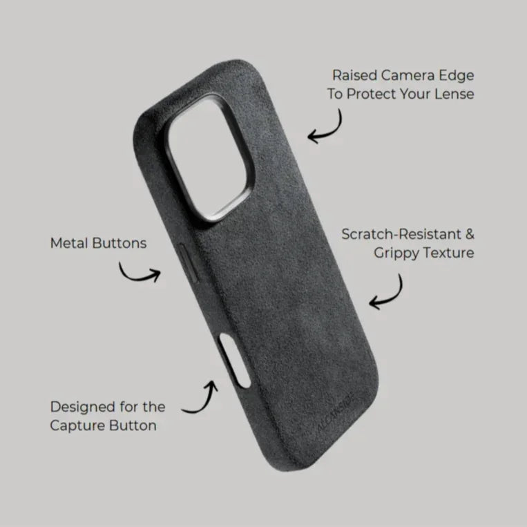 iPhone 16 Pro - Alcantara Case - Space Grey