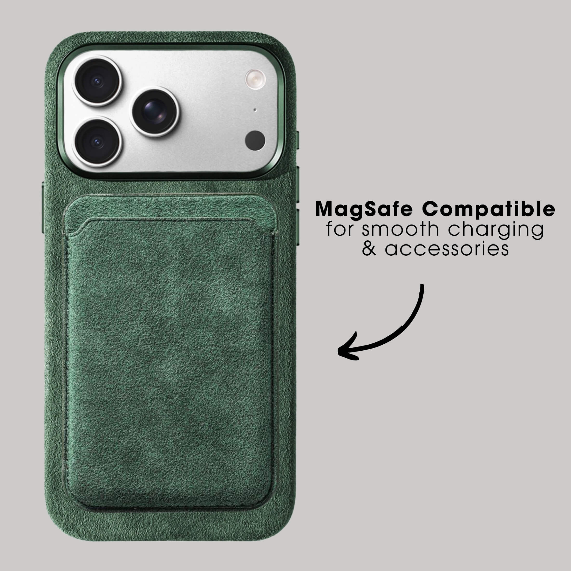 iPhone 17 Pro - Alcantara Case - Midnight Green
