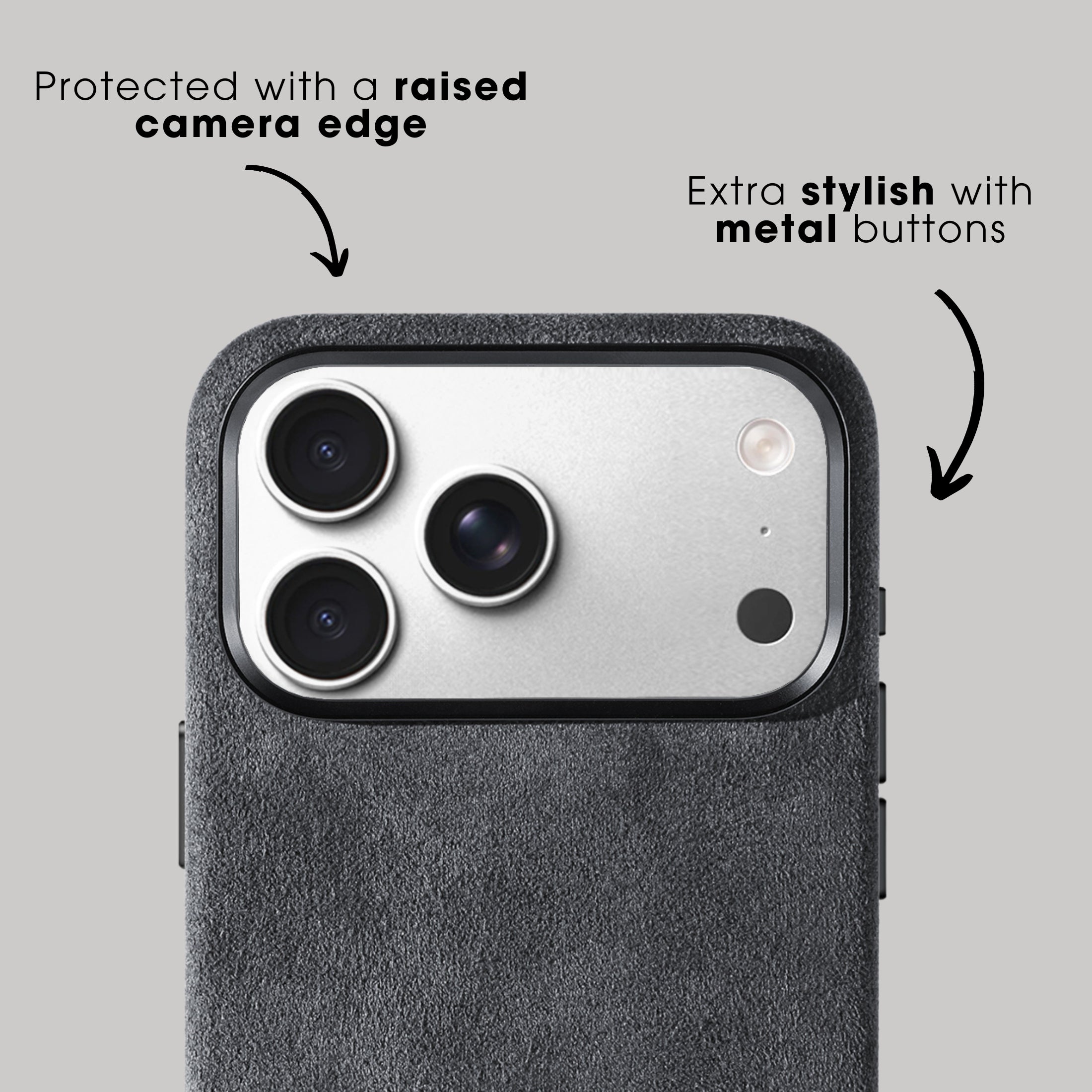 iPhone 17 Pro - Alcantara Case - Space Grey