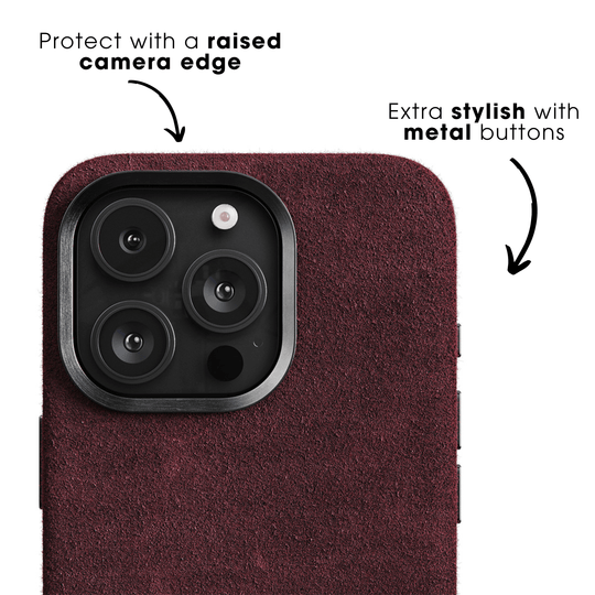 iPhone 16 Pro Max - Alcantara Case - Red