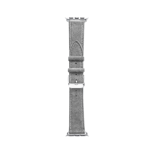 Alcantara Apple Watch Band With Buckle - Nardo Gray - 42/44/45/46mm & Ultra (49mm)