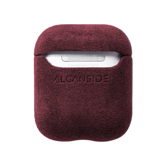 AirPods 1/2 Gen Alcantara Case - Red - Alcanside