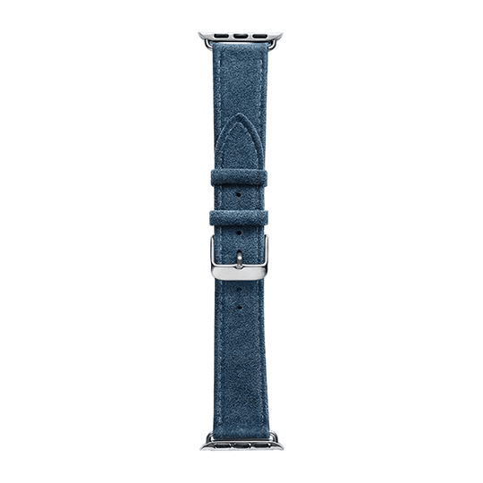 Alcantara Apple Watch Band With Buckle - Ocean Blue - 42/44/45mm & Ultra (49mm) - Alcanside