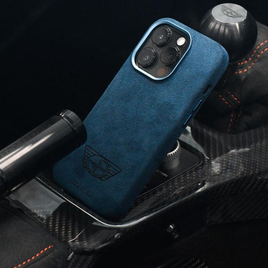 Donkervoort - iPhone Alcantara Case - Ocean blue - Alcanside