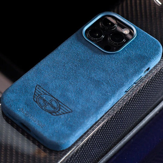 Donkervoort - iPhone Alcantara Case - Ocean blue - Alcanside