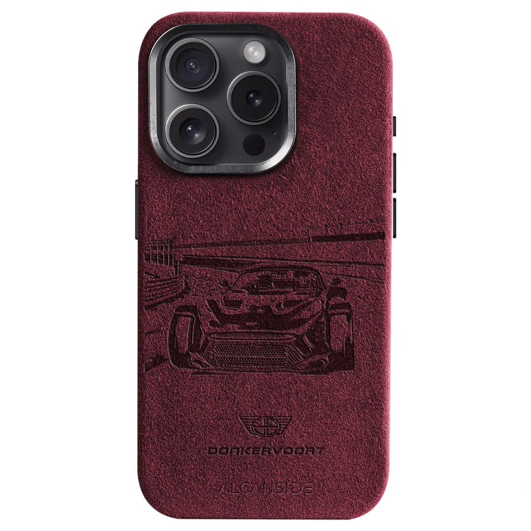 Donkervoort F22 Limited Edition Zandvoort - iPhone Alcantara Case - Red - Alcanside