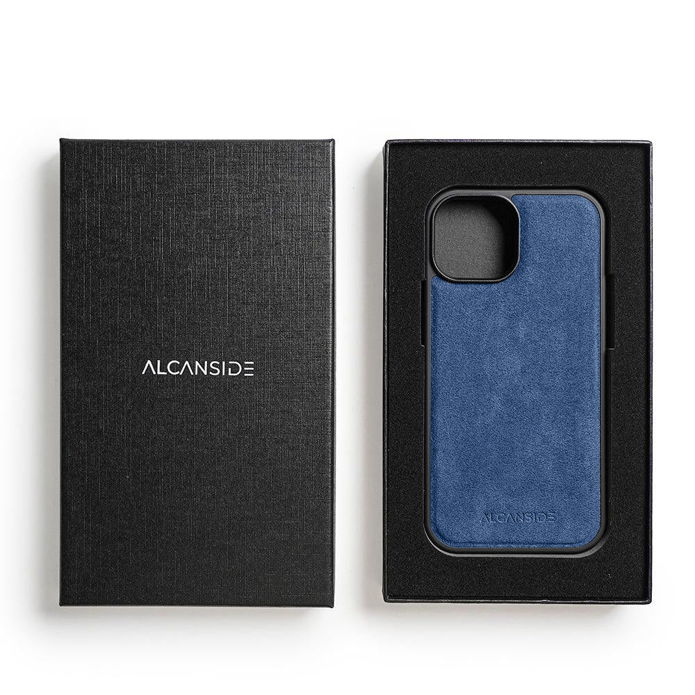 iPhone 15 Plus - Alcantara Back Cover - Ocean Blue