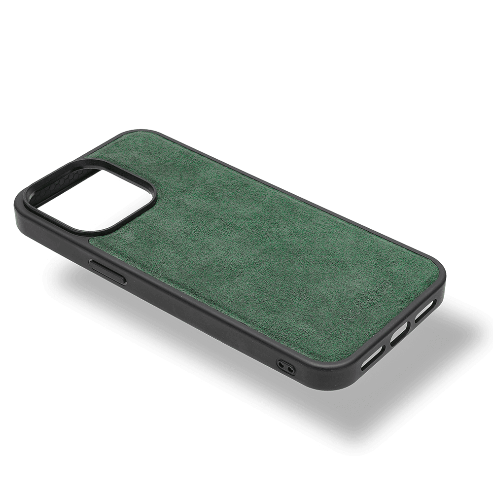 iPhone 13 Pro Max - Alcantara Case With MagSafe Magnet - Midnight Green - Alcanside