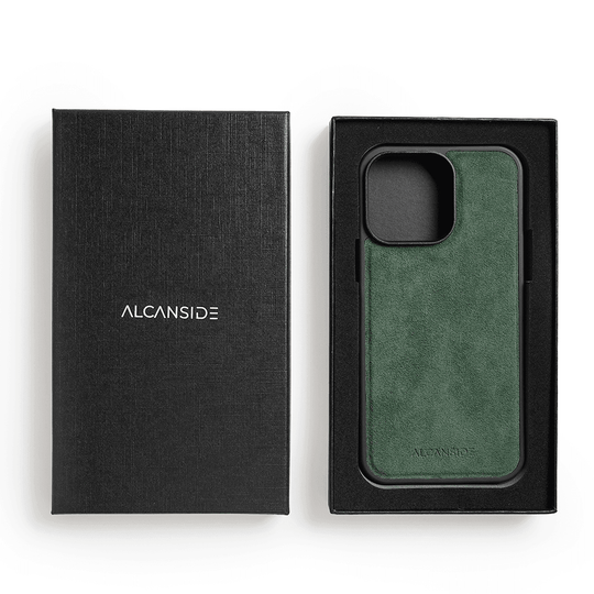 iPhone 14 Pro - Alcantara Case With MagSafe Magnet - Midnight Green - Alcanside