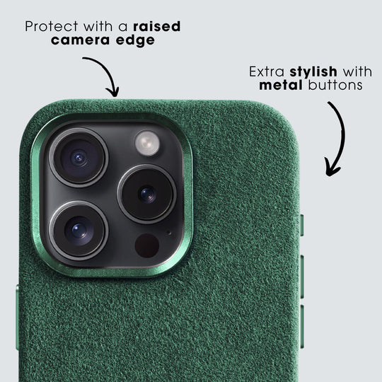 iPhone 13 Mini - Alcantara Case- Midnight Green - Alcanside