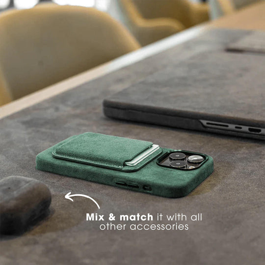 iPhone 13 Mini - Alcantara Case- Midnight Green - Alcanside