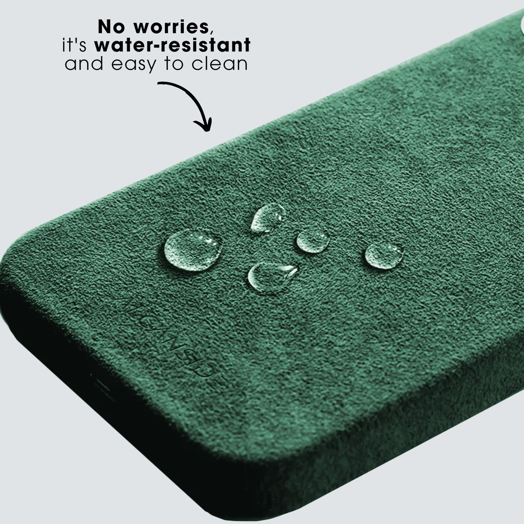 iPhone 14 - Alcantara Case- Midnight Green - Alcanside