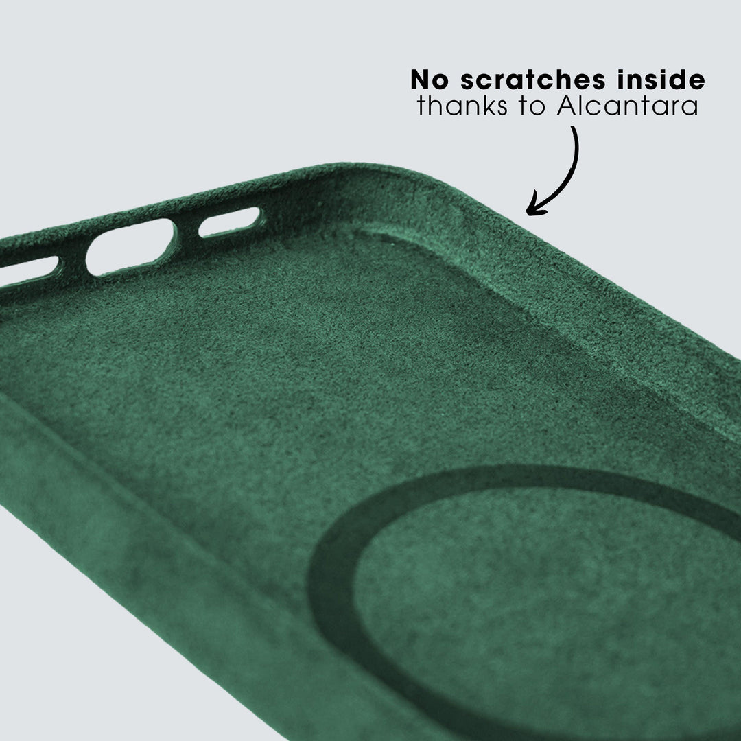 iPhone 13 Pro Max - Alcantara Case- Midnight Green - Alcanside