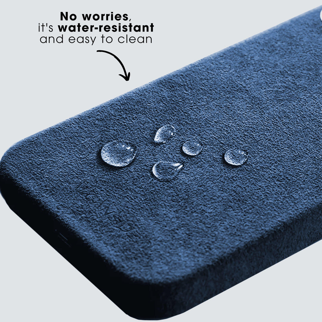 iPhone 15 - Alcantara Case - Ocean blue - Alcanside