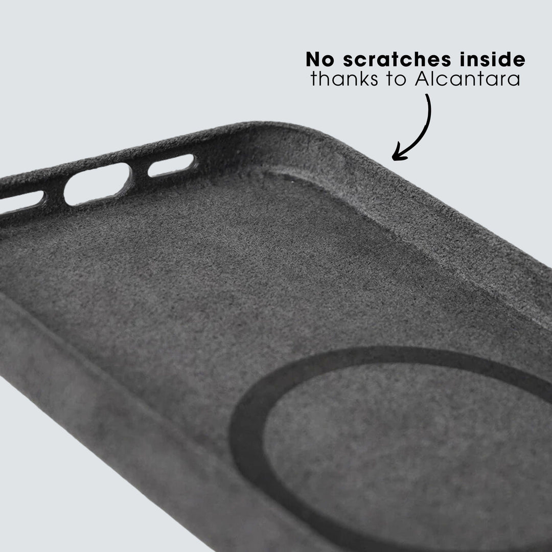 Lakeside Performance - iPhone Alcantara Case - Space Grey - Alcanside