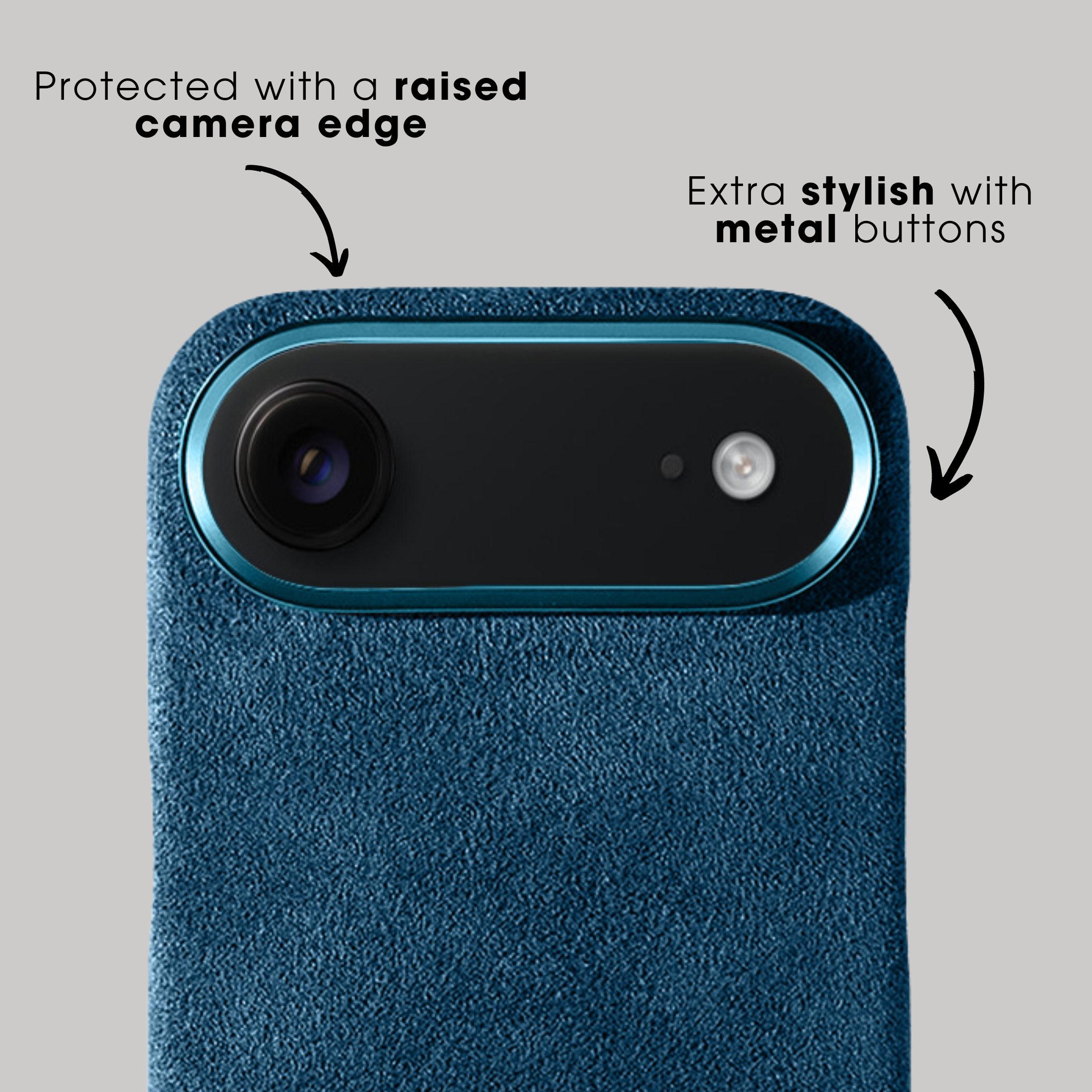 iPhone 17 Air - Alcantara Case - Ocean Blue
