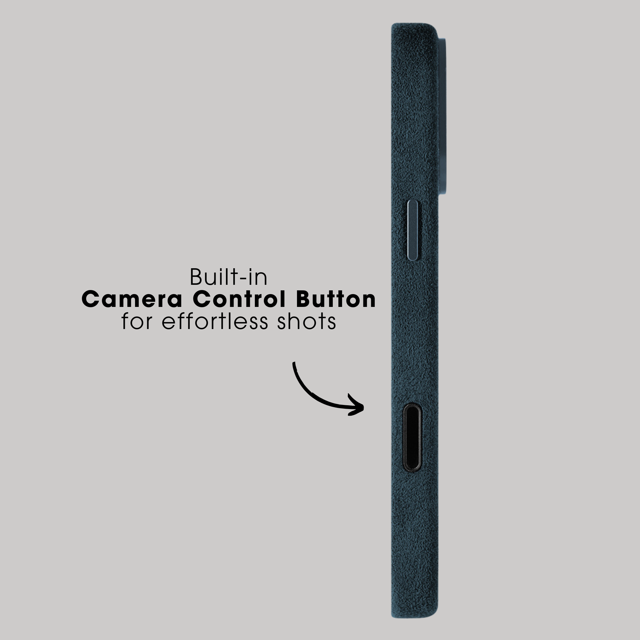 iPhone 17 Pro Max - Alcantara Case - Navy Blue