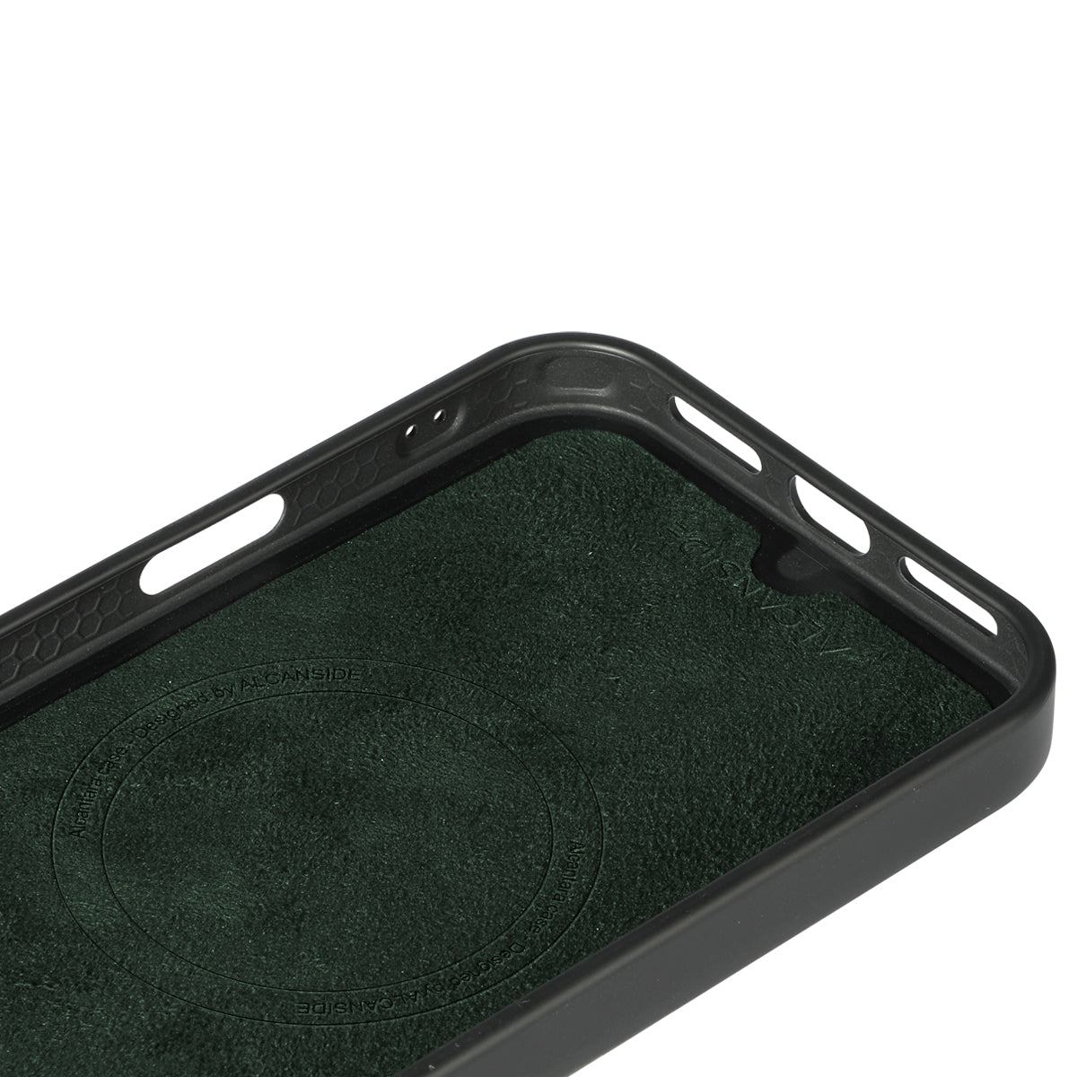 iPhone 17 Pro Max - Alcantara Back Cover - Midnight Green