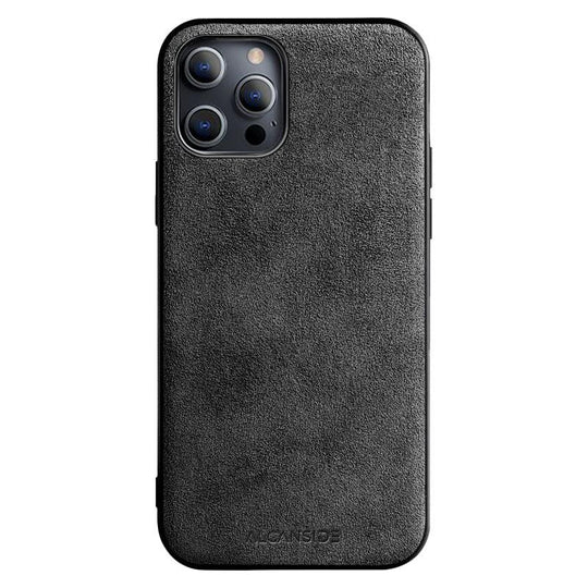 iPhone 12 & 12 Pro - Alcantara Back Cover - Space Grey - Alcanside